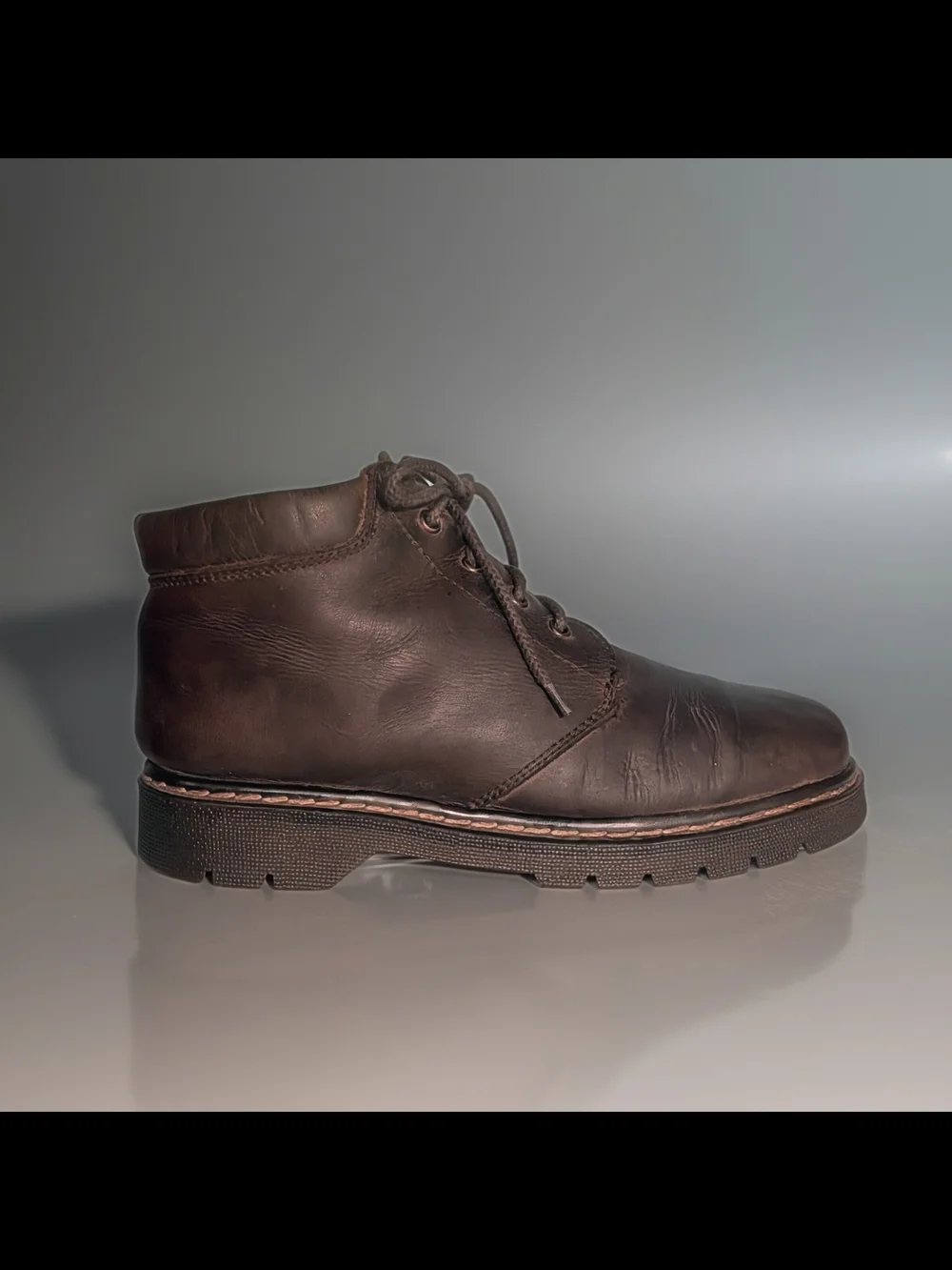 Sonoma Dark Brown Leather Chukka Boots Size Mens 8 /Women's 10